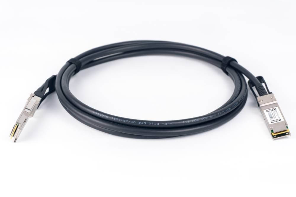 Cabo Twinax Passivo Unee QSFP28 100G 3M