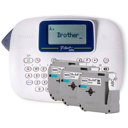 Kit Rotulador Brother PT-M95WTBP + 3 Fitas originais M231